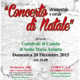 ... il manifesto del Concerto di Natale nella Cattedrale di Ceneda di Vittorio Veneto ...
